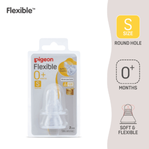 Pigeon Flexible Puting Susu Leher Lurus | Flexible Slim Neck Teat Size S