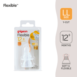 Pigeon Flexible Puting Susu Leher Lurus | Flexible Slim Neck Teat Size LL