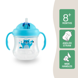 MagMag Straw Cup 200ml Blue Bear