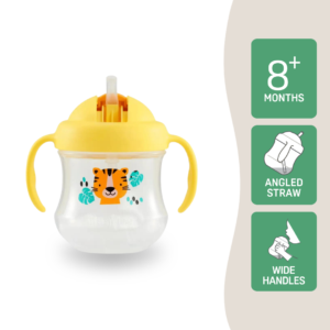 MagMag Straw Cup 200ml Yellow Tiger