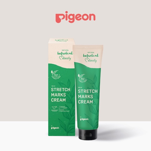 Pigeon Natural Botanical Maternity Stretch Mark Cream—designed for mums in Malaysia to prevent and reduce stretch marks with natural botanical extracts.