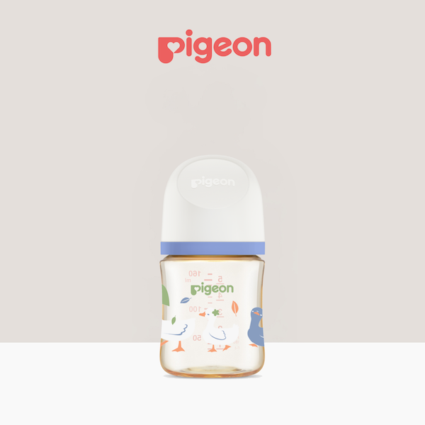 Pigeon SofTouch™ Wide Neck PPSU Nursing Bottle (Farm Animal Design) – High-quality baby bottle with a wide neck, anti-colic teat, and a cute farm animal design. Made for newborns and growing babies.