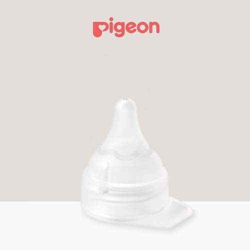 Pigeon SoftTouch silicone teat for baby bottles, mimicking natural breastfeeding to reduce nipple confusion.