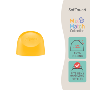 Pigeon SofTouch™ Penutup Botol Susu Leher Lebar Padan dan Serasi Pancaran Mentari | SofTouch™ Wide Neck Bottle Hood Mix and Match Sunstruck