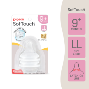 Pigeon SofTouch™ Latch-On Puting Susu Leher Lebar | SofTouch™ Latch-On Wide Neck Teat Size LL