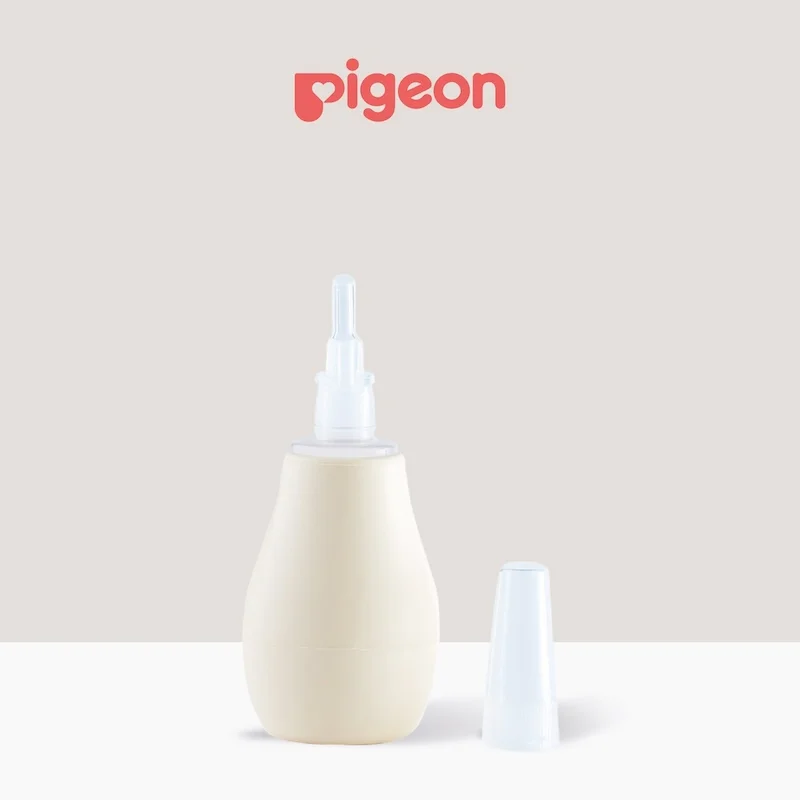 Pigeon nasal aspirator used to clear a baby's blocked nose